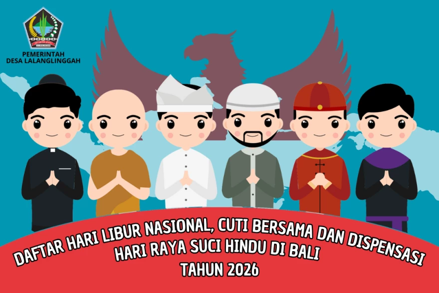 Daftar Hari Libur Nasional, Cuti Bersama dan Dispensasi Hari Raya Suci Hindu di Bali Tahun 2026