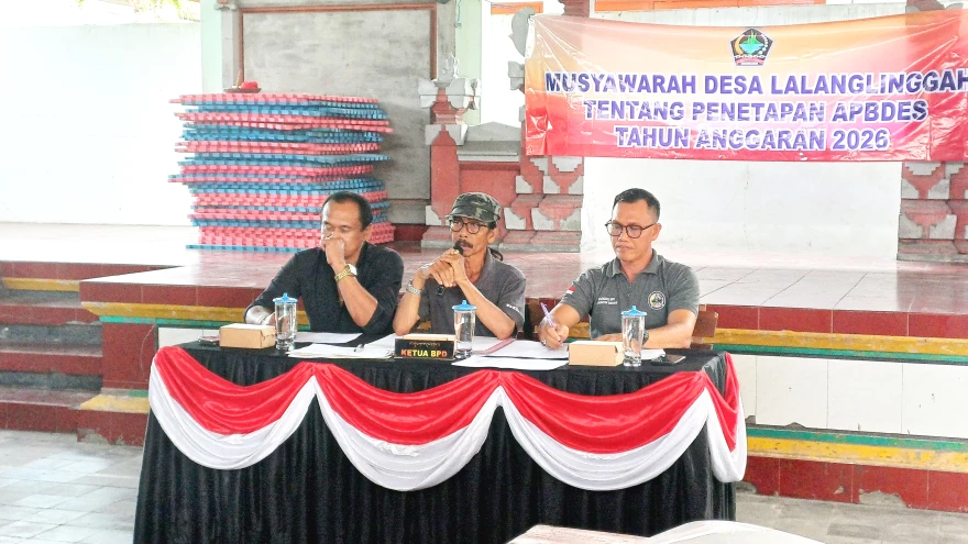 Musyawarah Desa Penetapan APBDes Tahun Anggaran 2026 Pemerintah Desa Lalanglinggah